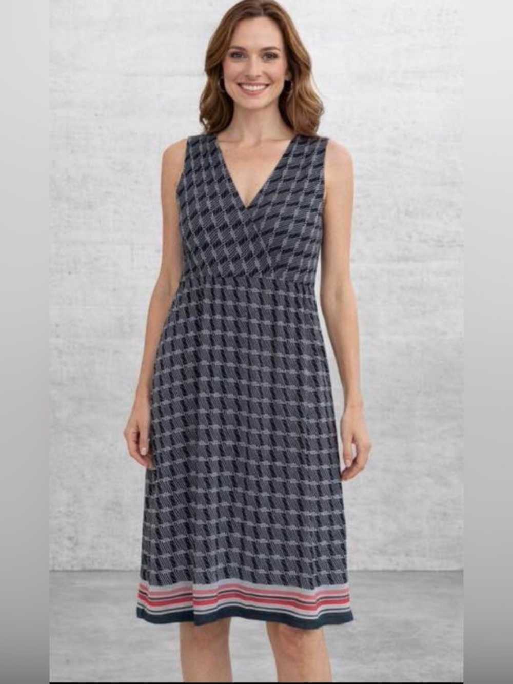 Lane Bryant sleeveless wrap front women’s midi dress SZ 14